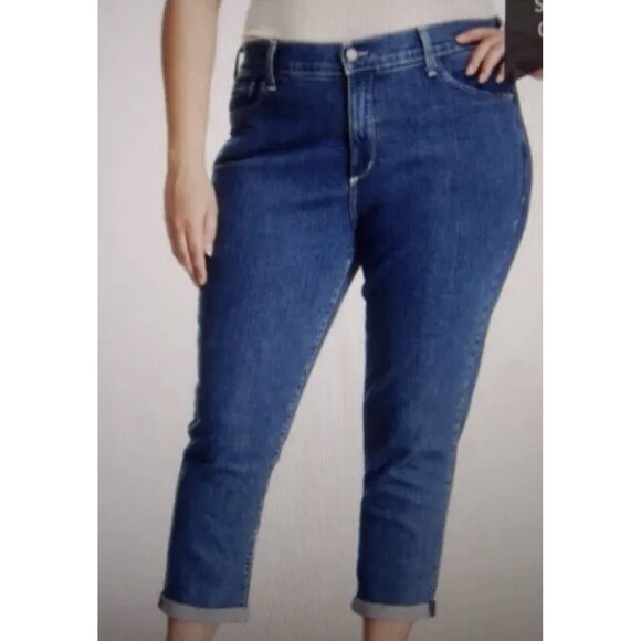 NYDJ Kendall Ankle Embroidered Pockets Not Your Daughter Jeans Women’s 4 Petite - Picture 2 of 12